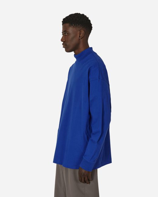 Adidas Blue Basketball Longsleeve T-shirt Lucid for men