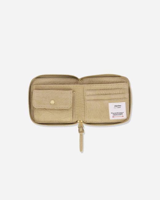 Visvim Natural Suede Bi-fold Wallet for men