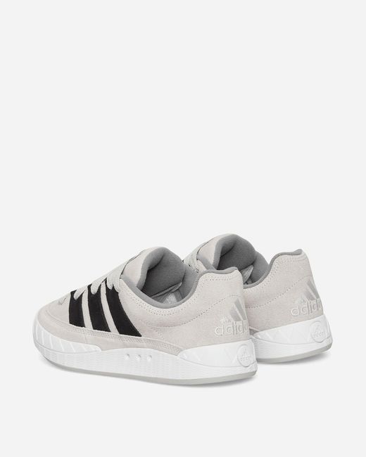Adidas White Adimatic Sneakers Grey One / Core Black for men