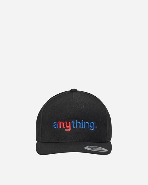 Anything Black Speedball Logo Hat for men