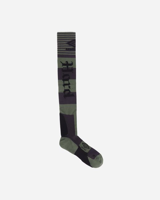Umbro White Hard Times Socks Green / Anthracite for men