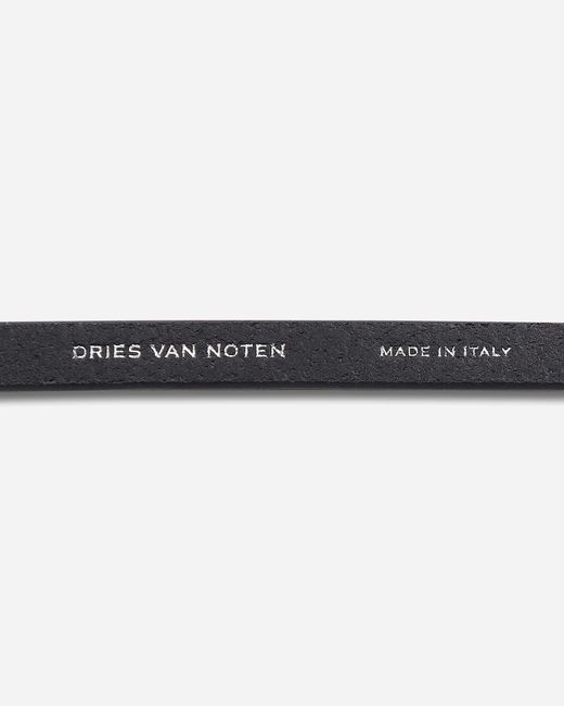 Dries Van Noten White Calf Leather Belt for men