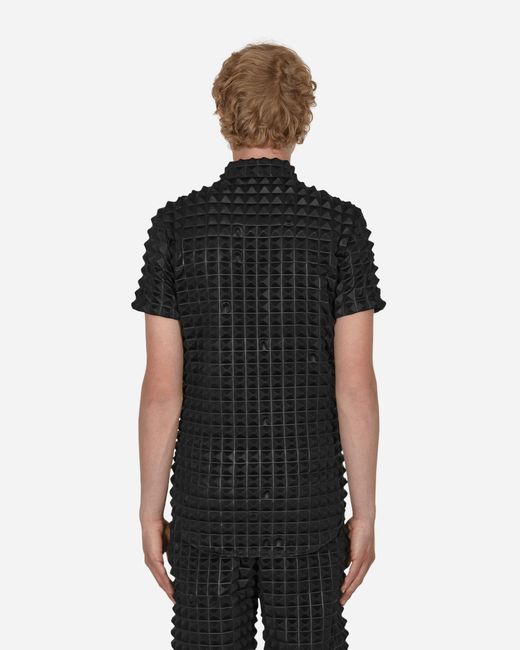 KANGHYUK Black 2.5 Pyramid Embossed Shirt for men