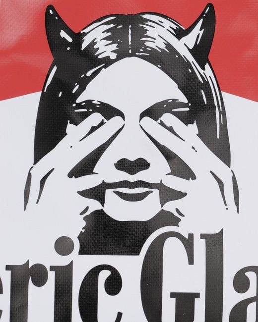 Hysteric Glamour Red Tarp Tote Bag for men