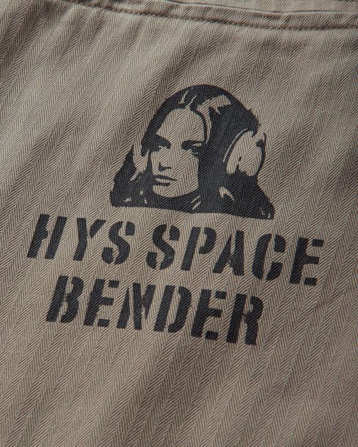 Hysteric Glamour White S Hys Space Bender Trousers Khaki for men