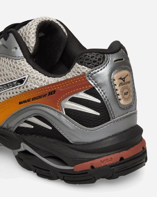 Mizuno Gray Wave Rider 10 Sneakers Harbor Mist Harvest for men