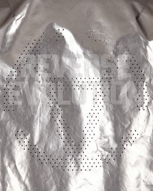 SLAM JAM Gray Devo Reverse Evolution Track Top for men