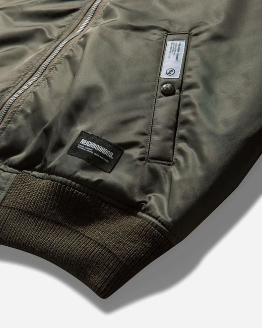 Neighborhood Men S Ma-1 Flight Jacket Mod Olive Drab in