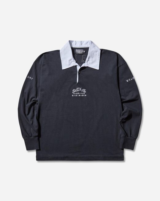SLAM JAM Blue Posa 3agles Rugby Polo Navy for men