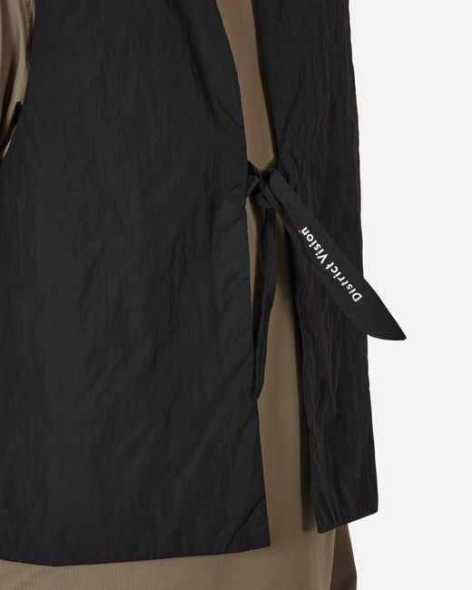 District Vision Black Ultralight Recycled Primaloft® Vest for men