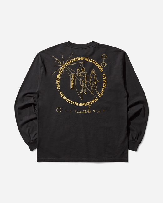 No Problemo Black Universal Friendship Longsleeve T-shirt for men
