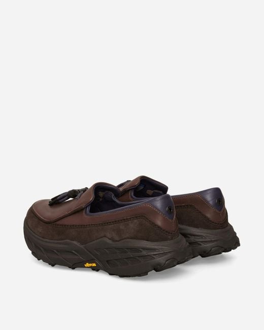 Hoka One One Brown Speed Loafers Walnut / Cast Iron for men