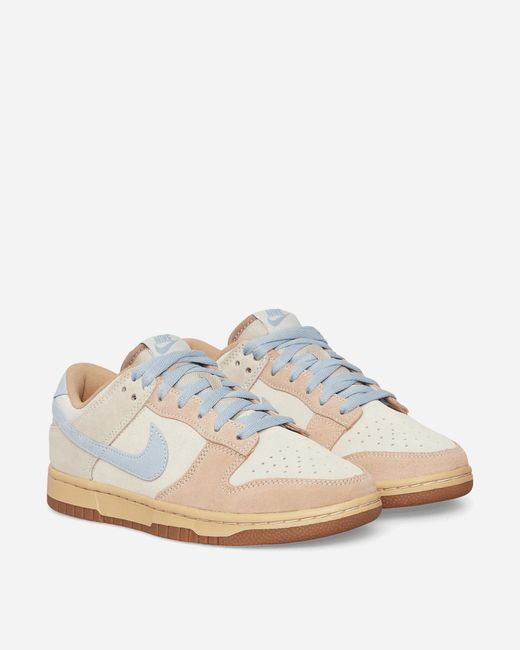 Nike White Dunk Low Sneakers Coconut Milk / Light Armory Blue for men