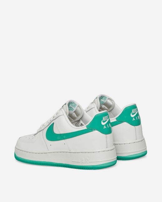 Nike Air Force 1 07 Premium Sneakers Platinum Tint / Stadium Green for men