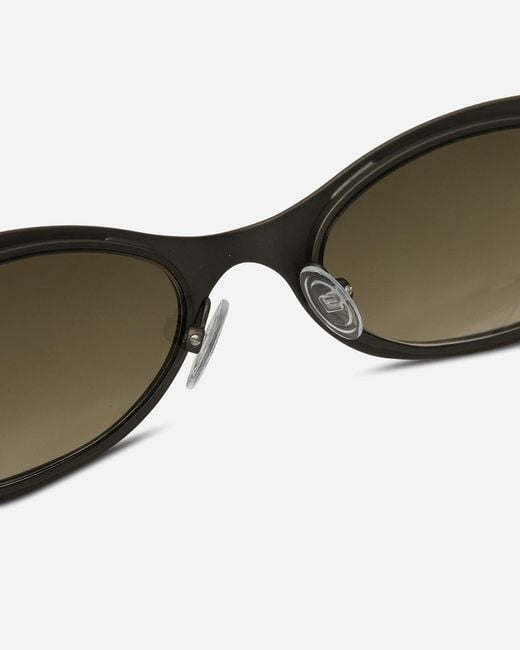 Our Legacy Green Tad Sunglasses Ashed Drainpipe for men
