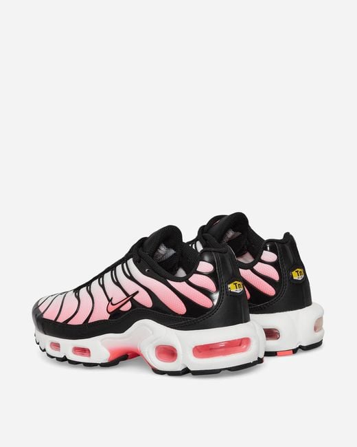 Nike White S Air Max Plus Sneakers / Hot Punch