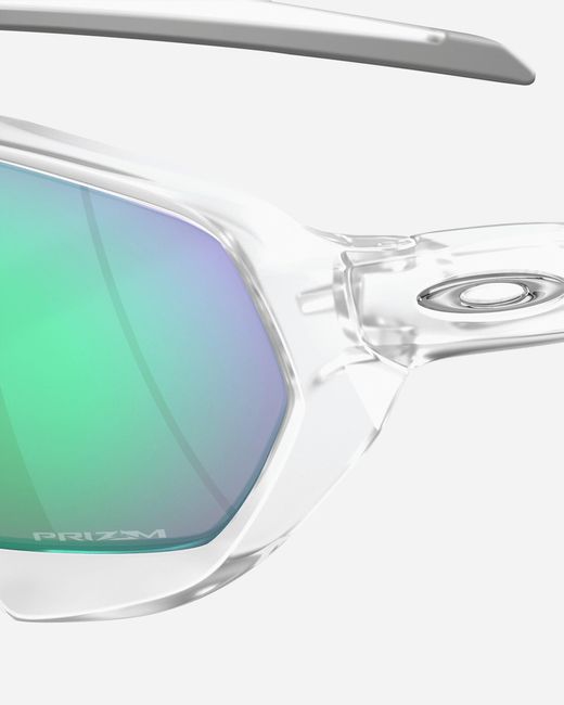 Oakley Green Plazma Sunglasses Clear Matte / Prizm Road for men