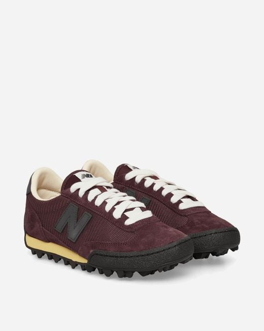 New Balance Brown Gator Run Sneakers Cherry Leather / Fast Track for men