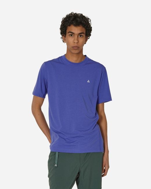 Nike Blue Acg Dri-fit Adv Goat Rocks T-shirt Persian Violet for men