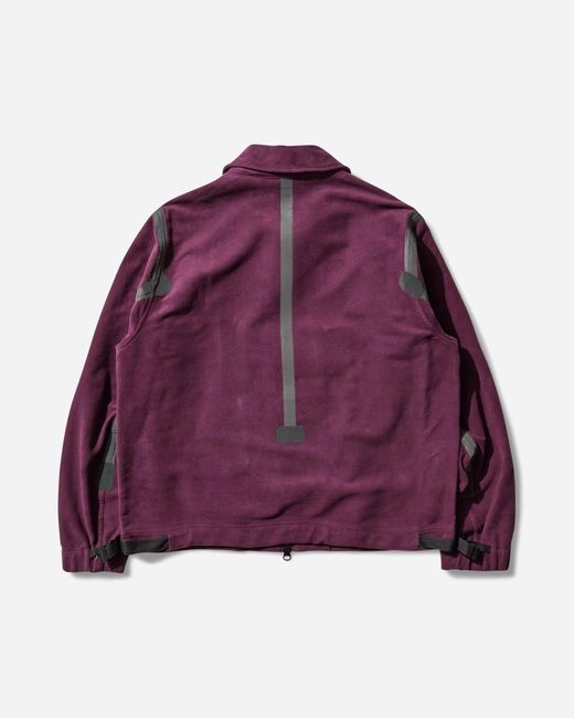 Stone Island Brown Men S Translucent Cover + Cotton Moleskin Jacket Amaranth for men