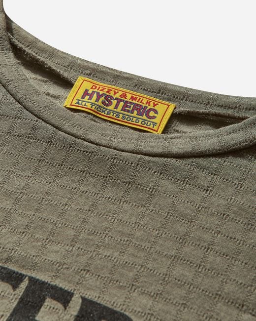 Hysteric Glamour Gray Women S Warning Evil One-piece Top Khaki