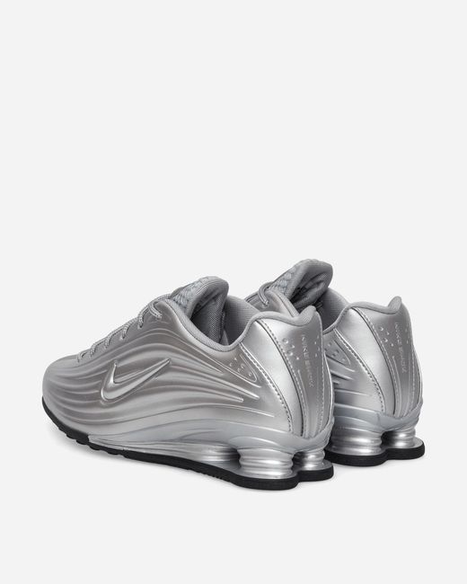 Nike White Women S Shox Z Sneakers Metallic Silver / Black