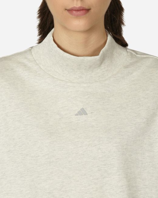 Adidas Natural Basketball Longsleeve T-shirt Cream