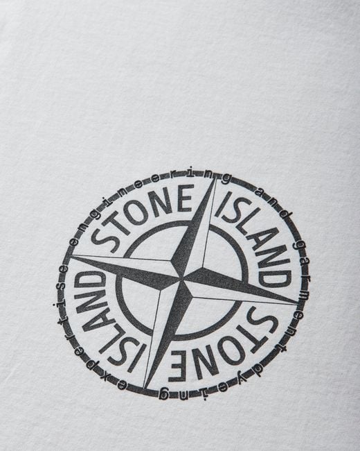Stone Island Gray S Organic Cotton Jersey T-Shirt for men
