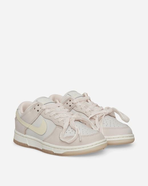 Nike White S Dunk Low Premium Sneakers Light Soft / Platinum Tint