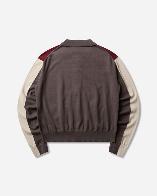 Kiko Kostadinov Brown Men S Munno Knit Cardigan Slate for men
