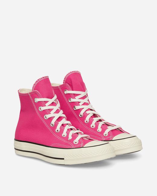 Converse Pink Chuck 70 Hi Vintage Canvas Sneakers Lucky for men