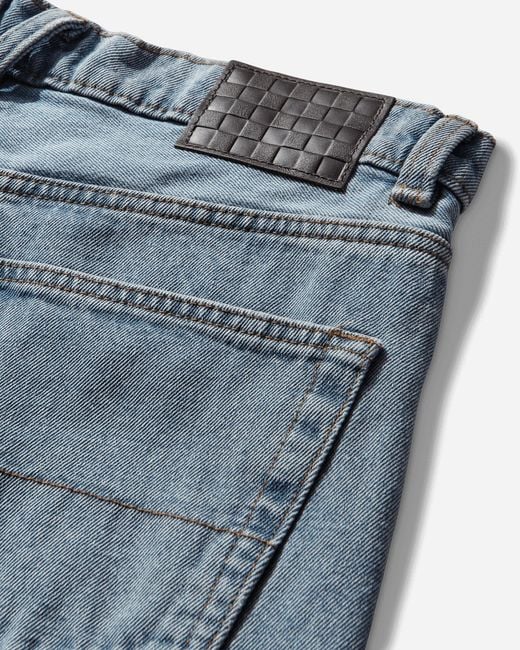 Vans Blue S Check-5 Loose Denim Pants Stonewash for men