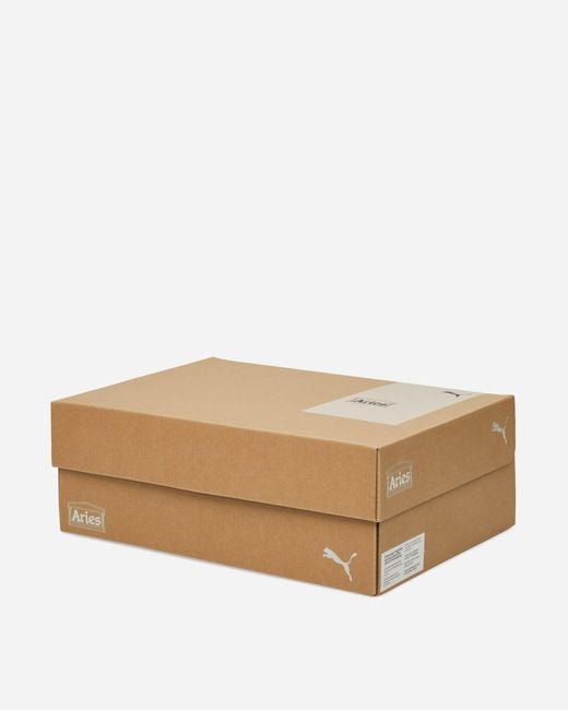 PUMA Multicolor Aries Mostro Craft Sneakers Ecru / Mouse Gray for men