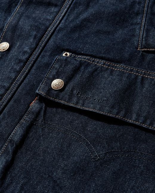 Levi's Blue Men S Barbour Oversized Bedale Jacket for men