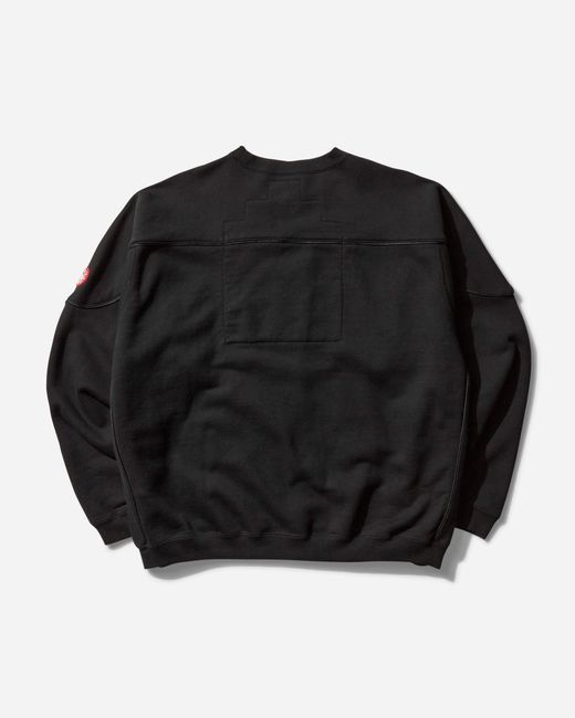 Cav Empt Black S Cotton Track Crewneck Sweatshirt for men