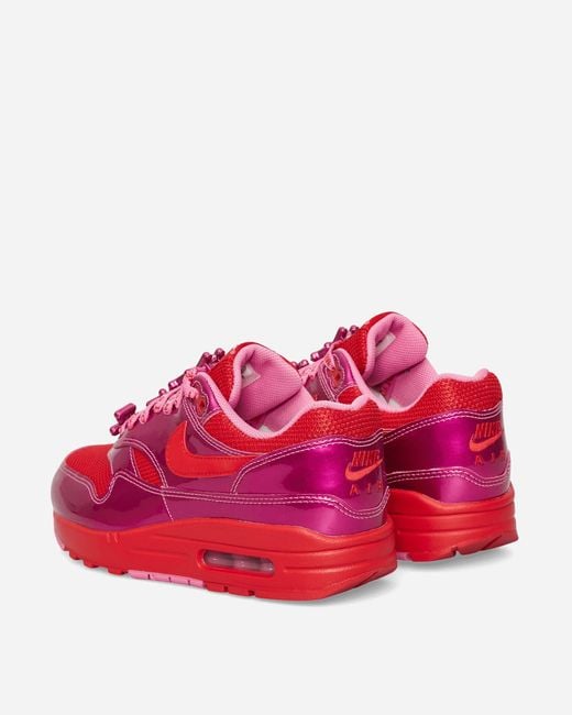 Nike Air Max 1 Premium Sneakers Playful Pink / University Red for men