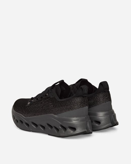 On Shoes Black S Cloudsurfer Max Sneakers Eclipse for men