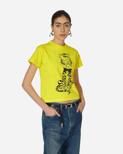 Aries Yellow Smoking Tiger Baby T-shirt