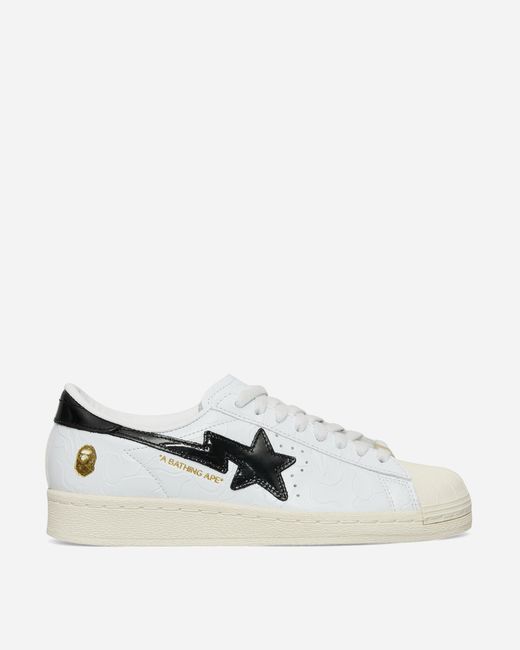 Adidas Bape Sstr V Sneakers Cloud White / Core Black for men