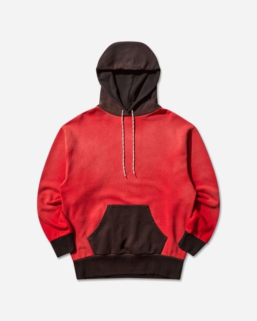 Aries Red Sunbleached Premium Temple Sports Hoodie for men