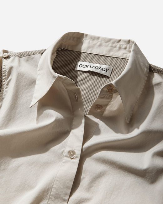 Our Legacy Natural S Slip Shirt Eggshell
