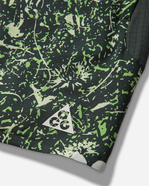 Nike Green Acg Second Sunrise Dri-Fit 6In Brief-Lined Trail Running Shorts Mean for men