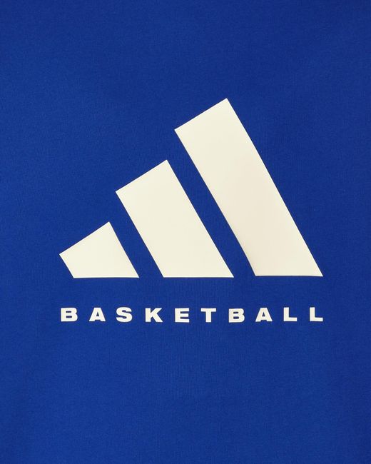 Adidas Blue Basketball Longsleeve T-shirt Lucid
