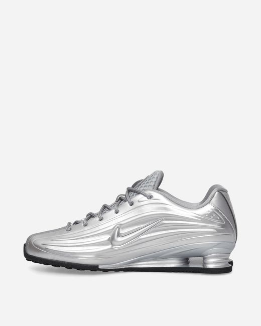 Nike White Women S Shox Z Sneakers Metallic Silver / Black