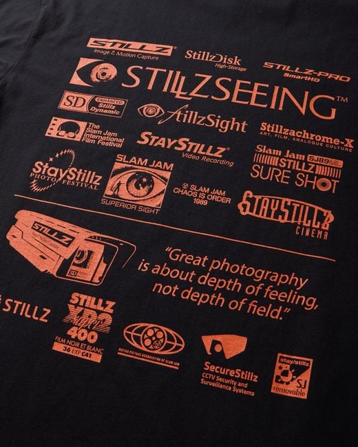 Stills Black Slam Jam Image And Motion Capture T-Shirt for men