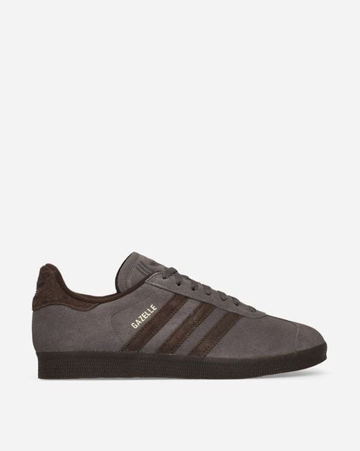 Adidas Brown Gazelle Sneakers Charcoal for men