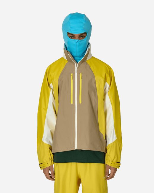Nike Yellow Nocta X L Art De L Automobile Hooded Tech Jacket Khaki / Vivid Sulfur for men