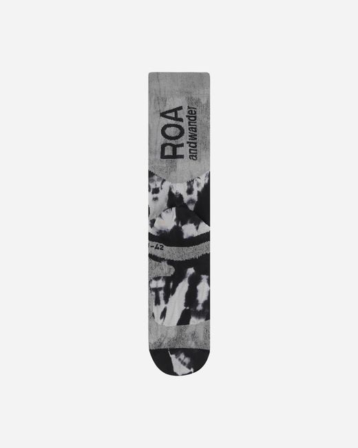 Roa White And Wander Bones Logo Q-skin Technical Socks for men