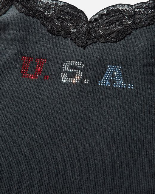 Guess Black Women S Lace Cami Washed Out