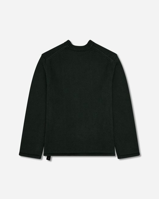 Oamc Peacemaker Black Shoulder Zip Knit Sweater Dark for men